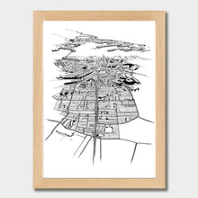 Load image into Gallery viewer, Auckland Art Print Natural Classic Frame
