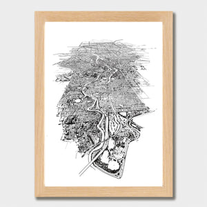 MELBOURNE CITY ART PRINT