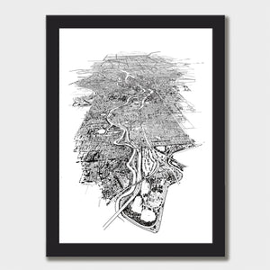 MELBOURNE CITY ART PRINT