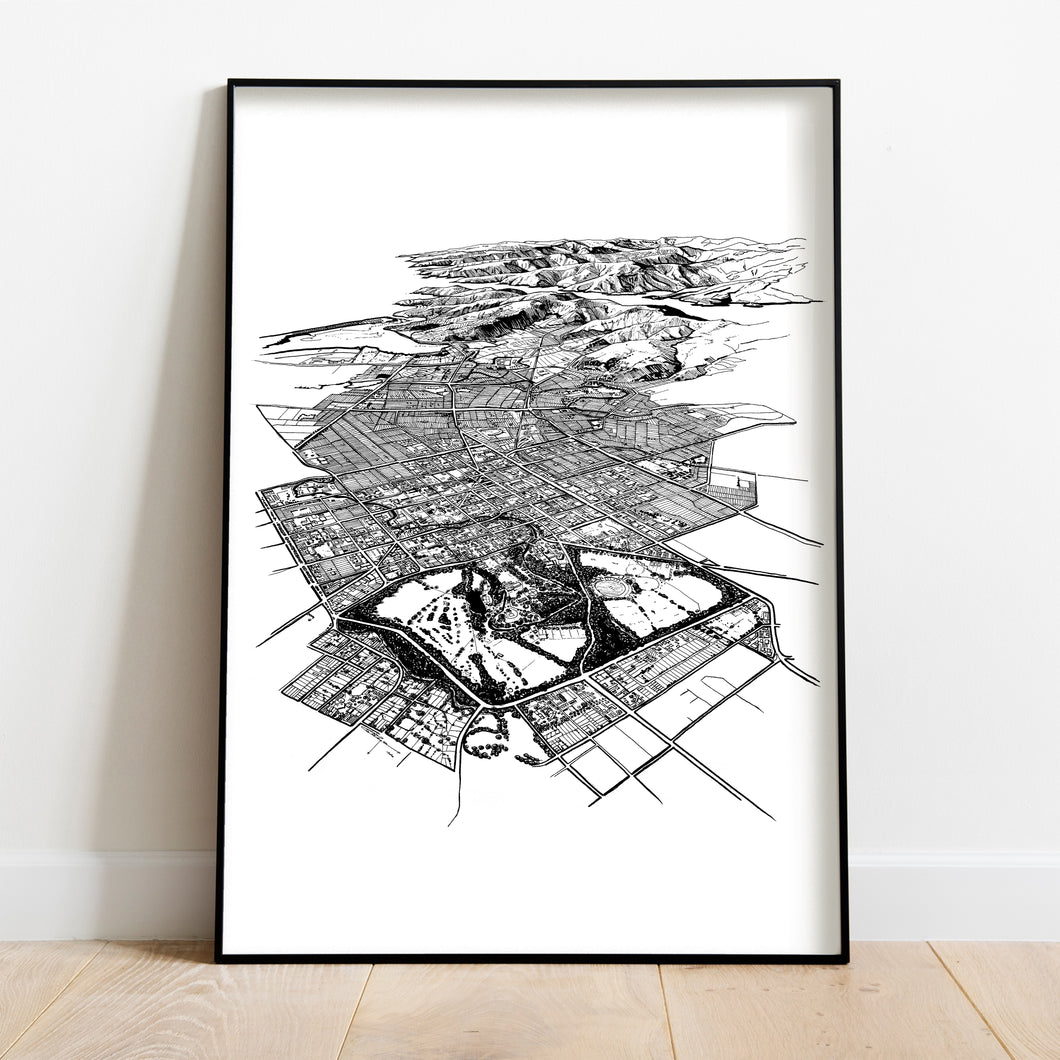 CHRISTCHURCH ART PRINT