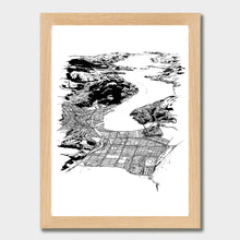 Load image into Gallery viewer, Dunedin Art Print Natural Classic Frame
